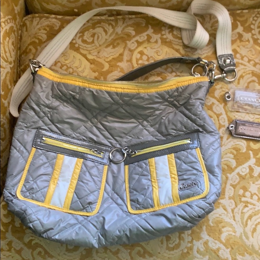 Rare Coach quilted bag ski bunny